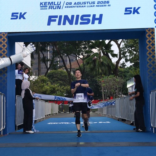 Race photo from KEMLU RUN 2026