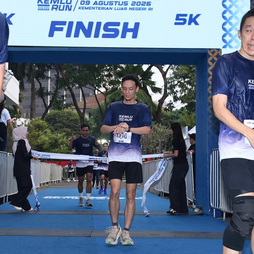 Race photo from KEMLU RUN 2026