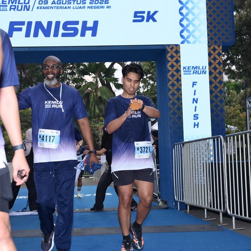 Race photo from KEMLU RUN 2026
