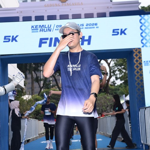 Race photo from KEMLU RUN 2026