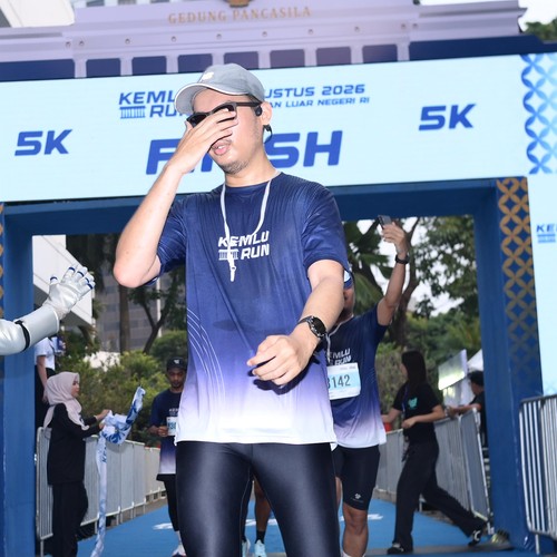 Race photo from KEMLU RUN 2026