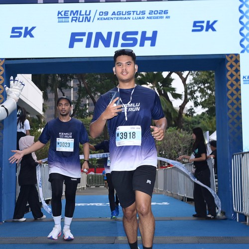 Race photo from KEMLU RUN 2026
