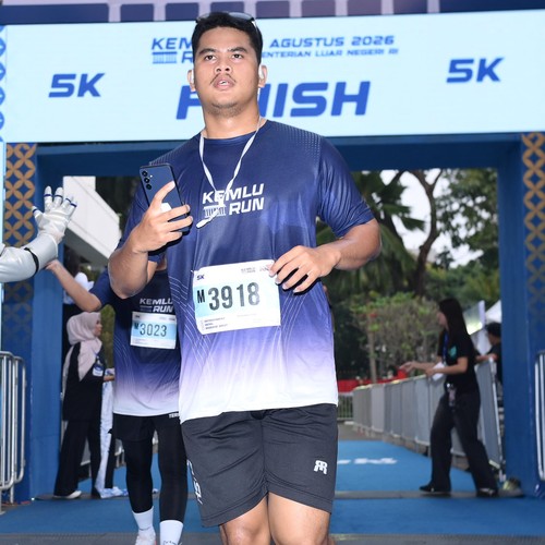 Race photo from KEMLU RUN 2026