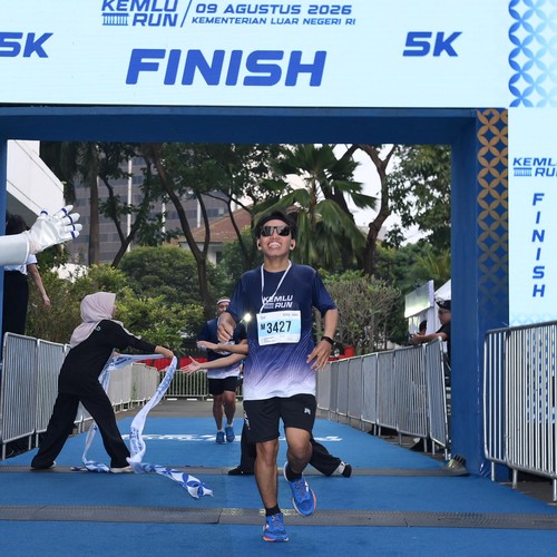 Race photo from KEMLU RUN 2026
