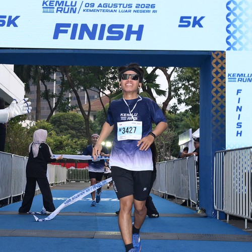 Race photo from KEMLU RUN 2026