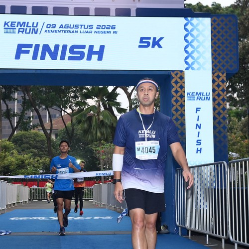 Race photo from KEMLU RUN 2026