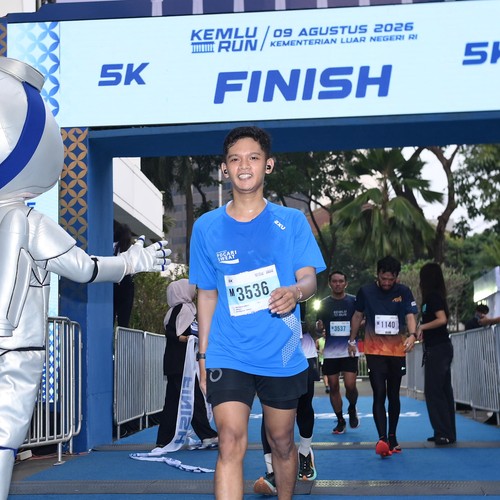 Race photo from KEMLU RUN 2026