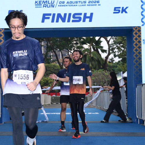 Race photo from KEMLU RUN 2026