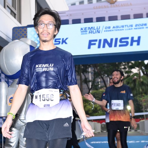 Race photo from KEMLU RUN 2026