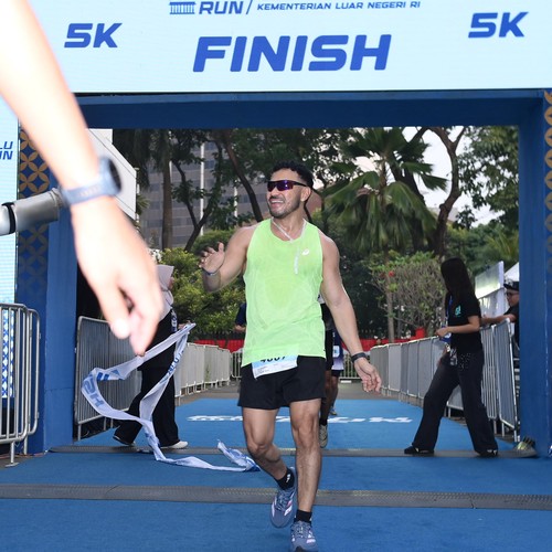 Race photo from KEMLU RUN 2026