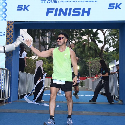 Race photo from KEMLU RUN 2026