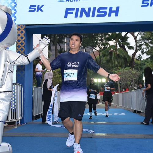 Race photo from KEMLU RUN 2026