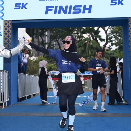 Race photo from KEMLU RUN 2026