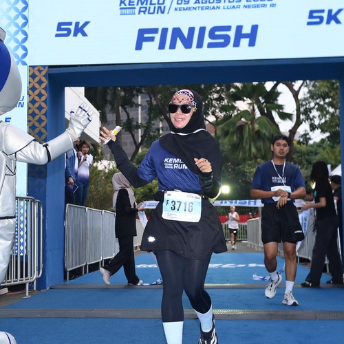 Race photo from KEMLU RUN 2026