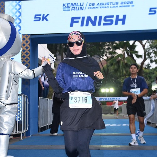 Race photo from KEMLU RUN 2026