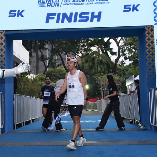 Race photo from KEMLU RUN 2026