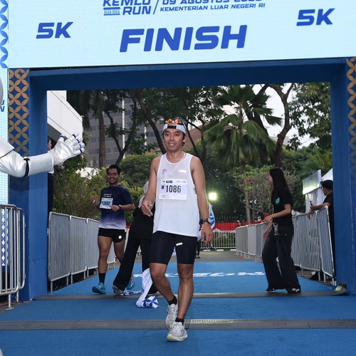 Race photo from KEMLU RUN 2026