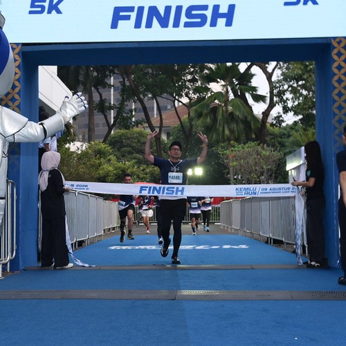Race photo from KEMLU RUN 2026