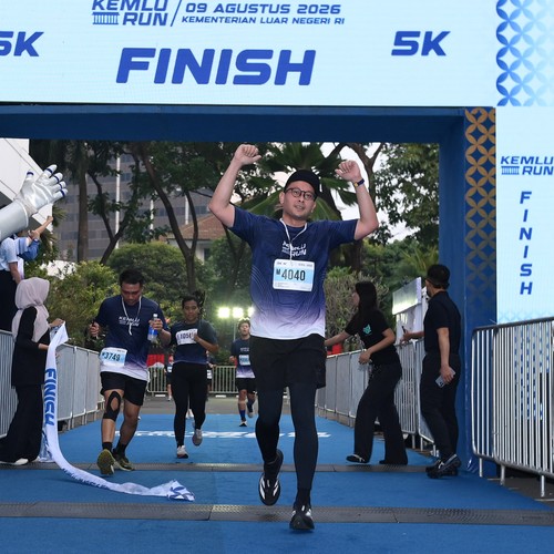 Race photo from KEMLU RUN 2026