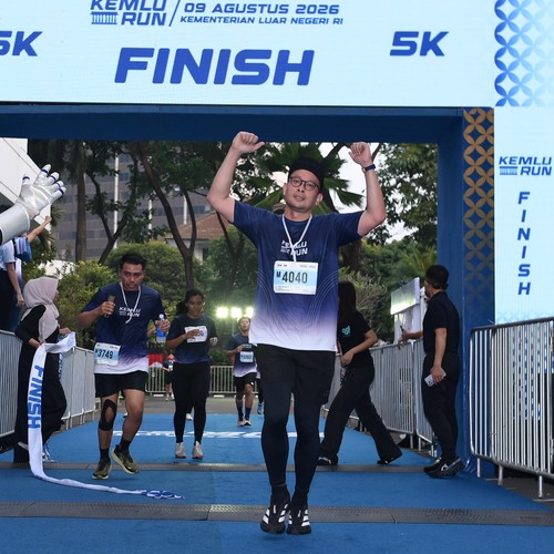 Race photo from KEMLU RUN 2026