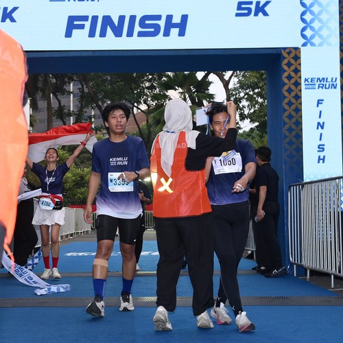 Race photo from KEMLU RUN 2026