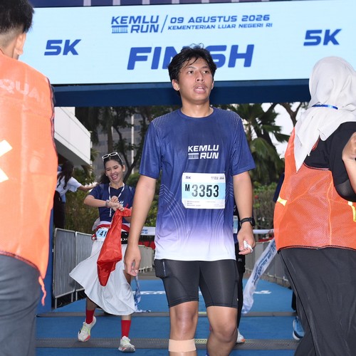 Race photo from KEMLU RUN 2026