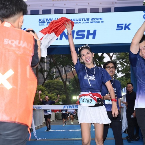 Race photo from KEMLU RUN 2026