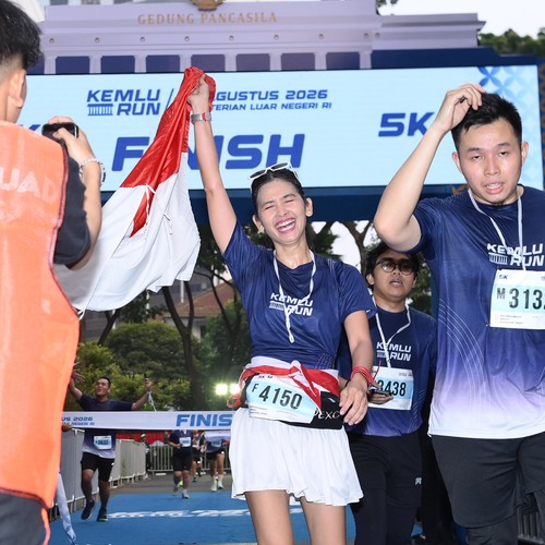 Race photo from KEMLU RUN 2026