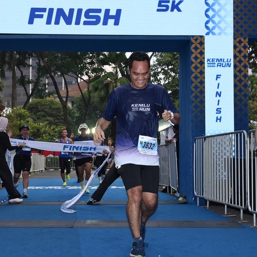 Race photo from KEMLU RUN 2026