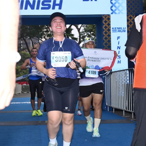 Race photo from KEMLU RUN 2026