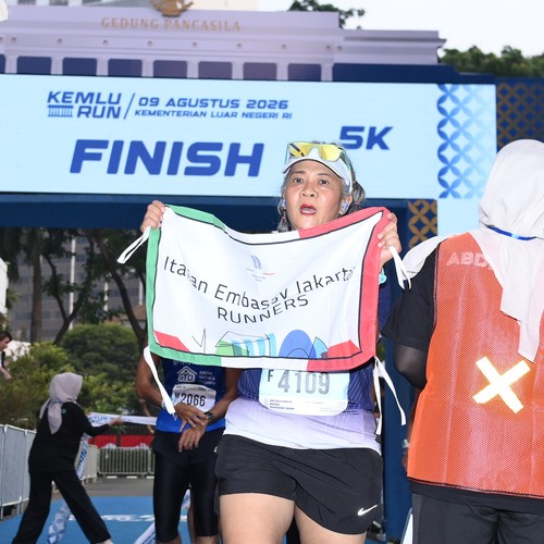 Race photo from KEMLU RUN 2026