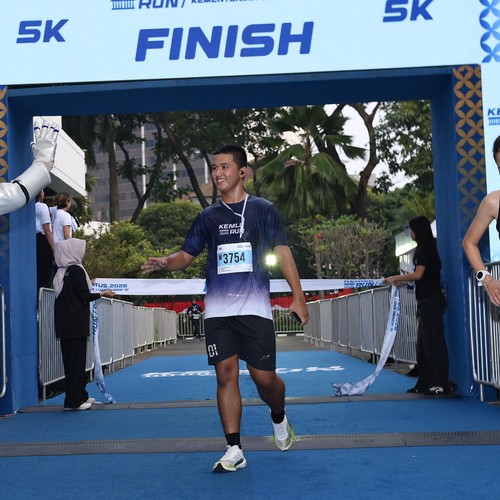 Race photo from KEMLU RUN 2026