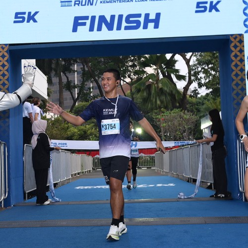 Race photo from KEMLU RUN 2026