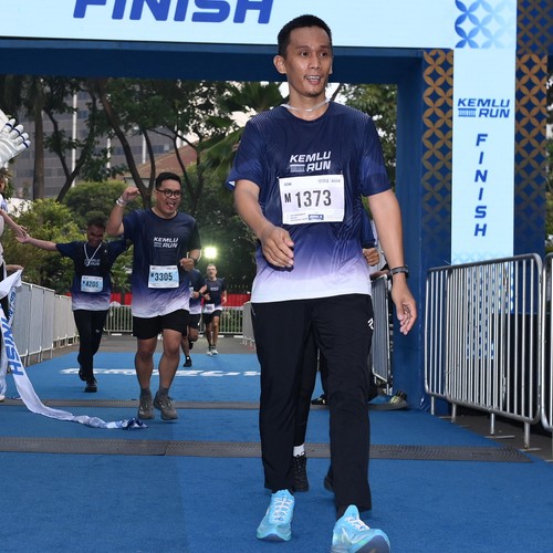 Race photo from KEMLU RUN 2026