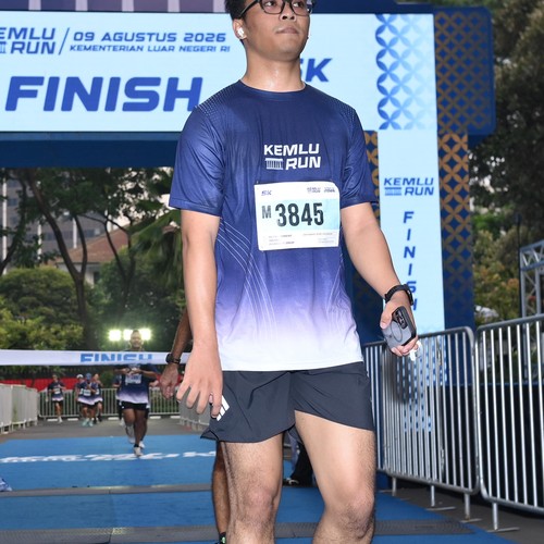 Race photo from KEMLU RUN 2026