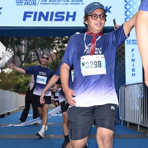 Race photo from KEMLU RUN 2026