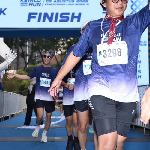 Race photo from KEMLU RUN 2026