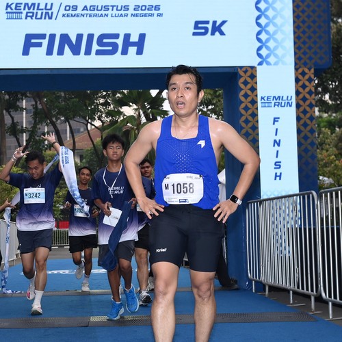 Race photo from KEMLU RUN 2026