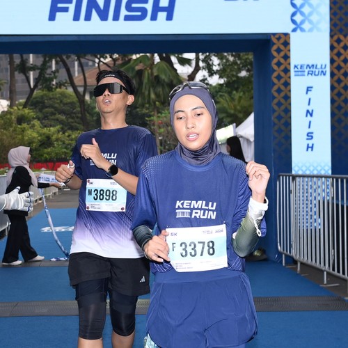 Race photo from KEMLU RUN 2026