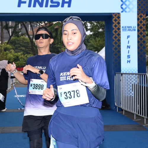 Race photo from KEMLU RUN 2026