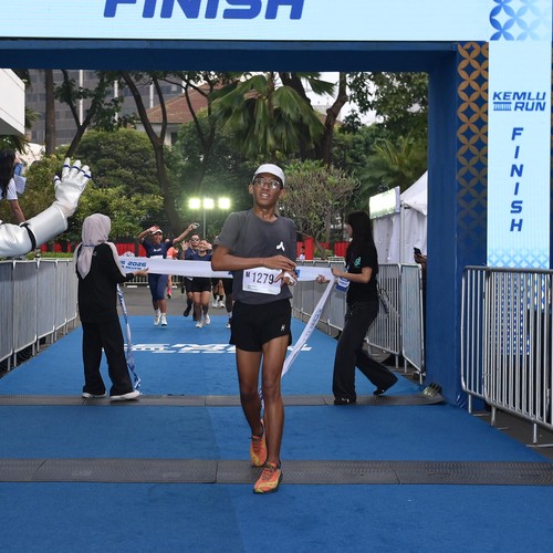 Race photo from KEMLU RUN 2026