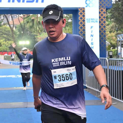 Race photo from KEMLU RUN 2026