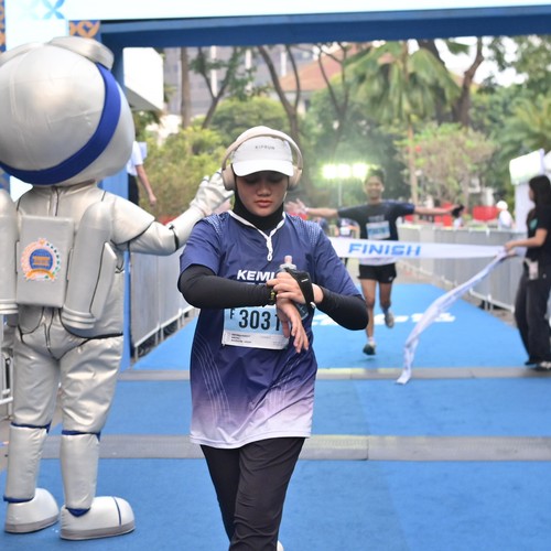 Race photo from KEMLU RUN 2026