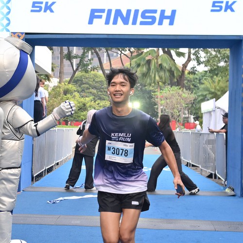 Race photo from KEMLU RUN 2026