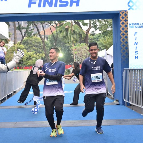 Race photo from KEMLU RUN 2026