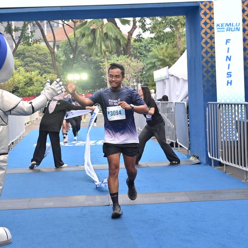 Race photo from KEMLU RUN 2026