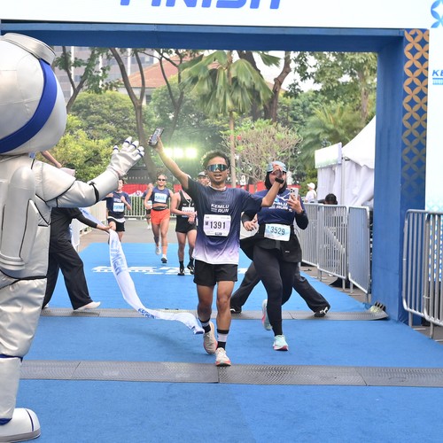Race photo from KEMLU RUN 2026