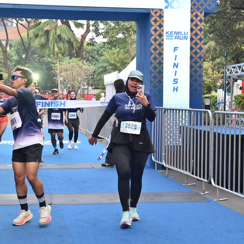 Race photo from KEMLU RUN 2026