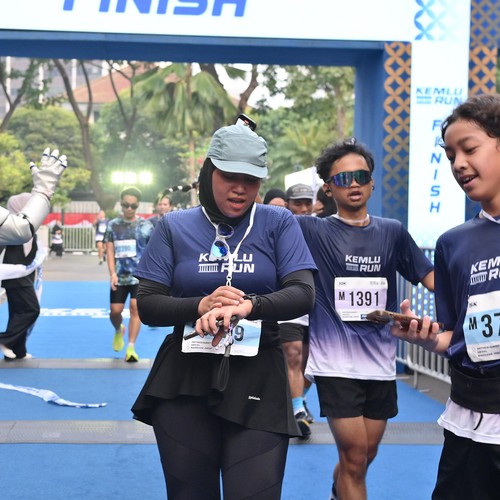 Race photo from KEMLU RUN 2026