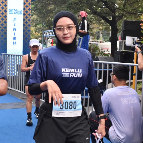 Race photo from KEMLU RUN 2026